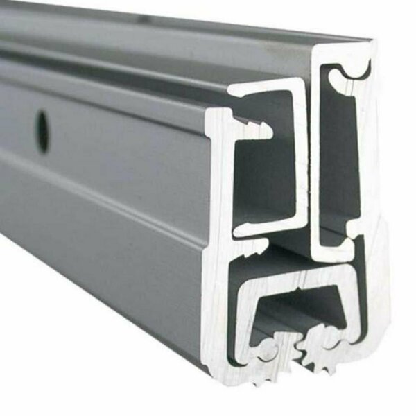 Global Door Controls 83 in. Aluminum Full Mortise Continuous CFM Heavy Duty Non-Removable Pin Squared Hinge THY-1183CFMHD-AL